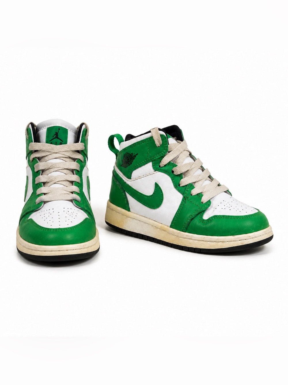 Air Jordan 1 Mid Lucky Green Preschool Size 1Y